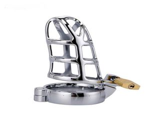 Zinc Alloy Male Chastity Device Cock Cage Metal BDSM Bondage Penis Rings Virginity Lock Adult Games Sex Toys product5317616