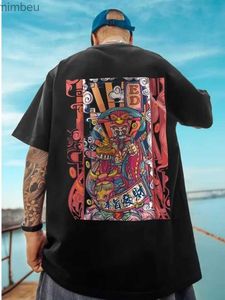 Homens camisetas Verão Novo Casual Solto T-shirt de Manga Curta Moda Masculina Impressão Solta Grande 8XL Hip Hop Casal Desgaste Meia Manga Algodão TopL240110