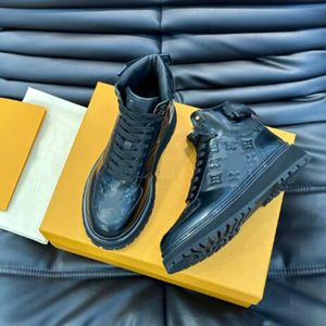 Män ranger boot sneaker präglade läderkorg designer skor mode casual män plattform tränare gummi duk sneakers yttersula hög låg topp 1,8 02