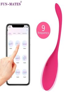 FUNMATES Uovo vibrante Giocattoli sessuali Vibratori per donne App Wireless Remote G Spot Bullet Palline vaginali Kegel Vibrazione femminile 2103291894217