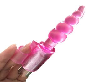 Plugue anal vibrador para ponto g, plugue vibratório para mulheres e homens, tamanho pequeno, gelatina, brinquedos anais, produtos sexuais para adultos 174172383642