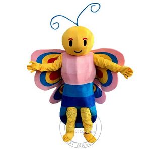 Costume della mascotte della farfalla super sveglia di Halloween per la personalizzazione del supporto di spedizione gratuita per la vendita della mascotte del personaggio dei cartoni animati del partito