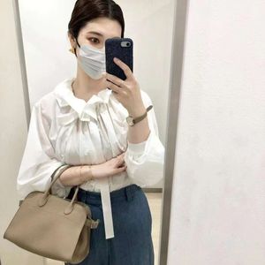 The Row Bag New Handbag Margaux 12 Single Shoulder Diagonal Straddle Tote Bag Commuter Bag Womens Bag high quality