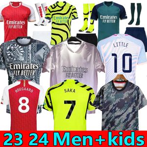 S-4xl Smith Rowe Rice koszulki piłkarskie J.Timber Whiteout Saliba Strzelcy 23 24 Martinelli G. Jesus 2023 Jersey Saka Havertz Zinchenko koszulka piłkarska Odegaard Kids Men Tops