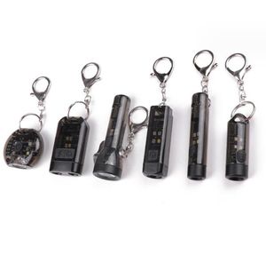 Mini LED Keychain Flashlight USB Rechargeable Multi-function Magnetic Waterproof Torch Outdoor Camping Emergency Lamp Light