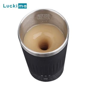 400mAh Electric SMART Mixing Coffee Cup USB uppladdningsbar automatisk självrörande magnetisk muggproteinpulver blandad flaskgåva 240110