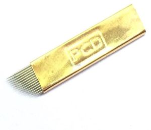 Whole50pcs 025mm直径マイクロブレード針PCD 14pin針編集眼球タトゥーペンブレードEMBR1104715