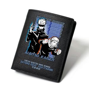 Кошелек Jujutsu Kaisen, кошелек Satoru Gojo, сумка для денег с фото, Итадори Юдзи, кожаный бумажник с мультяшным принтом, бумажник с принтом