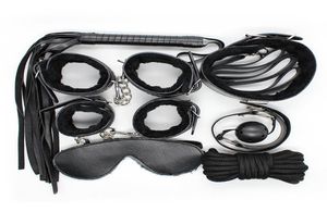 Sex bondage kit 7 pcsset sexprodukter vuxna spel sex leksaker set hand manschetter fot manschet piska piskrep ögonbulle par erotiska leksaker y190712165353