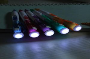 Wielofunkcyjne nocne odczyt Luminous Lighting Pen Małe latarkę Pen Pen LED LED Light Light Pen7250284