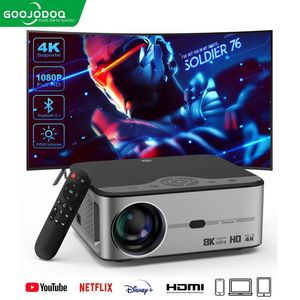 Projector Native 1080P Bluetooth 4K 8K 200''Screen 700ANSI 15500L WiFi USB LED Android Home Theater Cinema Beamer 240110