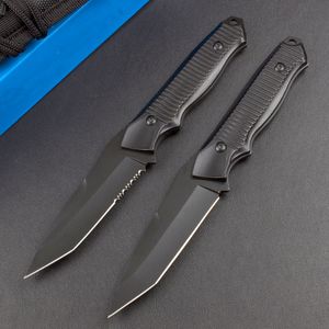 Specialerbjudande BM140BK Survival Straight Knife 154cm Black Oxide Tanto Blade Aluminium Alloy Handle Outdoor Camping Tactical Knives With Nylon Mantel