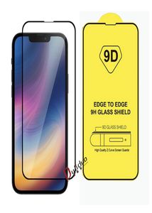 9D Full Cover Tempered Glass Phone Screen Protector för iPhone 13 12 11 Pro XR XS Max 6 7 8 Samsung Galaxy A01 A11 A12 A21 A21S A35644484