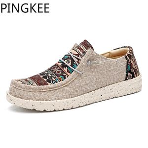 Çok renkli geometrik 741 Slip-on Pingkee Spor Sneaker Baskı Tuval Üst Çıkarılabilir Infol Ultralight Erkek Tekne Sürüş Soafers Ayakkabı 240109 587