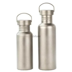 water bottle 1pc 500ml 750ml Titanium Gray Water Bottle Lightweight Sports Bottle Foldable Handle For Backpacking Camping Cycling Hiking YQ240110