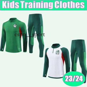 Espnsport 23 24 Meksika Kids Kit Eğitim Giyim Futbol Formaları O. Herrera R. Aarado Gimenez H. Lozano J. Sanchez S. Cordova G. Ochoa Futbol Gömlekleri Üniformaları