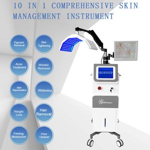 Wielofunkcyjna fototerapia 7 kolorów zaostrzenie skóry odmładzanie maszyny przeciw inframatyce 9 radzi sobie z kamerą wykrywania skóry z kamerą wykrywania skóry