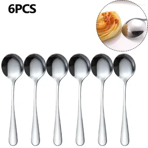 Colheres de café 6 pçs colher de chá gelo colher de sobremesa colheres de sopa de aço inoxidável alça longa acessórios de cozinha multi-purpose