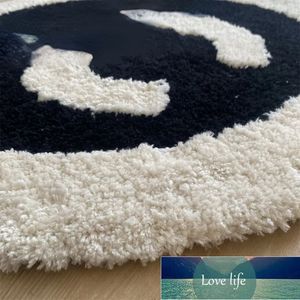 Quality Designer Rug Simple Solid Round Carpet Bedroom Computer Chair Thickened Living Room Rug Coffee Table Floor Mat Room Decor