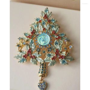 Brooches Brooch Retro Light Luxury Temperament Fashion Dream Angel Christmas Tree