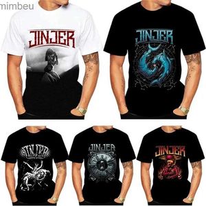 Homens camisetas Jinjer 3D Imprimir Cool Camisetas Homens Mulheres Casual Manga Curta T-shirt Rua Hip Hop Rock Personalidade Tees Tops Popular TshirtL240110