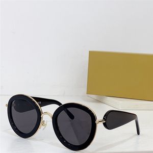 New fashion design round shape cat eye sunglasses 40130U metal and acetate frame trendy and avant-garde style high end outdoor UV400 protective eyewear