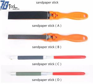 Utrustning Sandpapport Ruler Sandpapper Polerade stavsmycken Poleringsverktyg A -tillbehör för slipverktyg