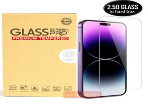 25d Clear Tempered Glass Phone Screen Protector för iPhone 14 13 12 11 Pro Max XR XS Xs Samsung A02 A02S A32 A52 A72 A92 4G 5G 9156365