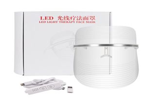 3 farben LED Licht Therapie Gesichtsmaske Antiaging Anti Falten Beatuy Werkzeuge Gesichts SPA Instrument Schönheit Gerät Haut Straffen2278895