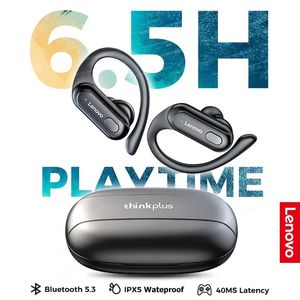 Kopfhörer Original Lenovo Xt60 Sport Drahtlose Kopfhörer Hifi Bluetooth 5.3 Kopfhörer Bass Spiel Headset mit Mikrofon Rauschunterdrückung Ohrbügel