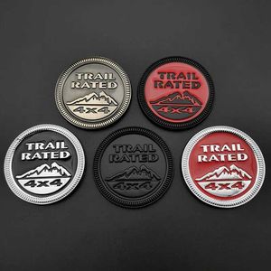 Metallo Car Styling Adesivi laterali corpo 4X4 TRAIL RATED Badge Emblem per JEEP Wrangler Grand Cherokee Decorazione baule posteriore