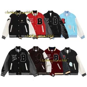 Men's Jackets designer men jacket sport jackets loose varsity jacket bapes flocking leather long sleeves baseball coat uniform jacket single breasted warm jackets