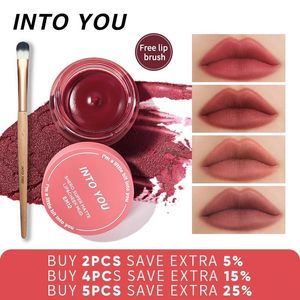 Set i dig Makeup Muddy Texture Lip Gloss långvarig röd läppstift konserverad läppfärgad veet matt läpp lera varm försäljning