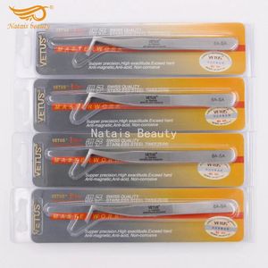 فرش 10pcs/Lot Vetus 6ASA Exhibash Extension Extensions Lash Pincet Makeup Ferramenta Pinzas Cejas