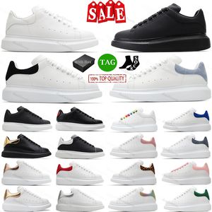 Överdimensionerad sneaker designer casual skor vit svart läder mocka sammet plattform män kvinnor lägenheter snörning chaussures espadrilles sporttränare 35-48