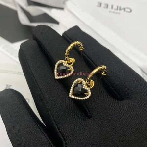 Designers Jewels Celi 21SS Saijia New Niche Design Personlighet Black Agate Love Earrings Star Fashionable Mortile Woman