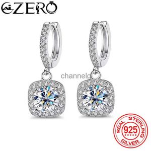 Stud Alizero 1 D Color Moissanite Brinco 925 Sterling Sliver Brincos para Mulheres Casamento Noivado Fine Jewelry YQ240110