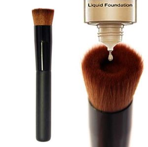 Högkvalitativ stor platt professionell perfektion Face Brush Multipurpose Liquid Foundation Brush Premium Face Makeup Brush9333001