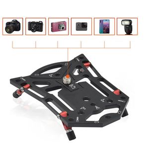 Tripés Suporte de câmera multifuncional para câmera Gopro Base de tripé plana estável de liberação rápida para peças de fotografia de câmera SLR de telefone