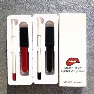 Setar Beauty Matte Lipstick Lipliner Kit Högpigmenterad långvarig makeup Liquid Lipstick Lip Liner Naken Set Anpassad privat etikett