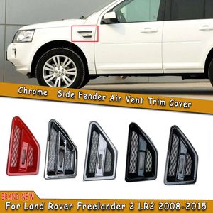 New 2PCS Car Side Fender Spoiler Outflow Vent For Land Rover Freelander 2 LR2 2008-2015 Racing Car Door Side Grille Vent Mesh Grill