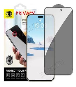 Pełne pokrycie prywatność szklana szklana szklana ochrona ekranu Film dla iPhone 14 Pro Max 14pro 13 13pro 12 mini 11 xs xr x 8 7 6s9371055