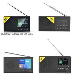 Anschlüsse Tragbares Bluetooth-Digitalradio DAB/DAB+ und FM-Empfänger Wiederaufladbares Radio