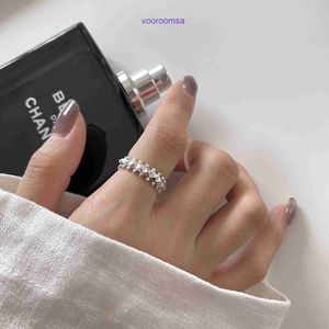 Designer smycken Carter Classic ringar för kvinnor och män koreansk version av minimalistisk 925 Sterling Silver Trendy Samma ring Hip Hop Girl med originallåda