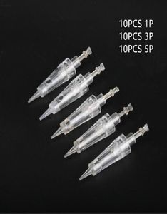 30pcs 1p3p5p Dövme İğneleri Kartuşlar Tek Kullanımlık Sterilize Sterilize Karışık Kalıcı Makyaj Makinesi Kalemi 3D Kaş Dudakları Eyeliner6383409