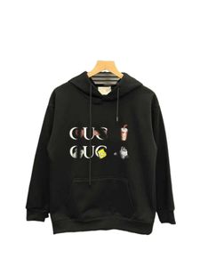 Guucii Autumn and winter cute cartoon double rows of printed pattern couple hooded sweater designer pullover fashion personality sweater Size xl-5xl 3NYT4