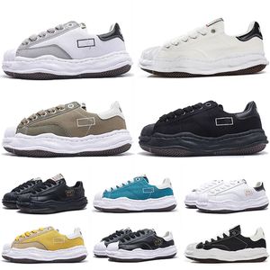 homens mulheres sapatos de plataforma de alta qualidade maison mihara yasuhiro mmy blakey sapato de lona couro preto branco amarelo clássico tênis mens treinadores sapatos de grife