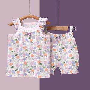 Abbigliamento estivo sottile per bambini in puro cotone di classe A, graziosi pantaloncini con reggicalze in stile principessa per ragazze e neonati