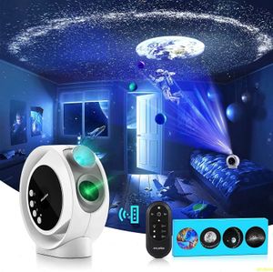 POCOCO Home Planetarium Star Projector Ultra Clear Galaxy AutoOff Timer Remote Control Night Light for Room Decor 240126