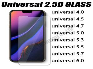 Universal Temperted Glass Telefone Screen Protector 40 45 47 50 53 55 57 60 cala 25d 033 mm Premium Film Bulk 6874214